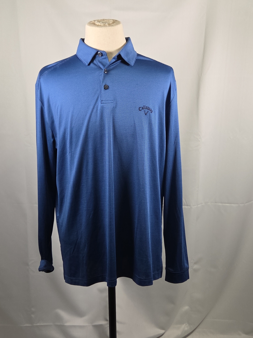 Callaway Men's Long Sleeve Polo - Royal Blue